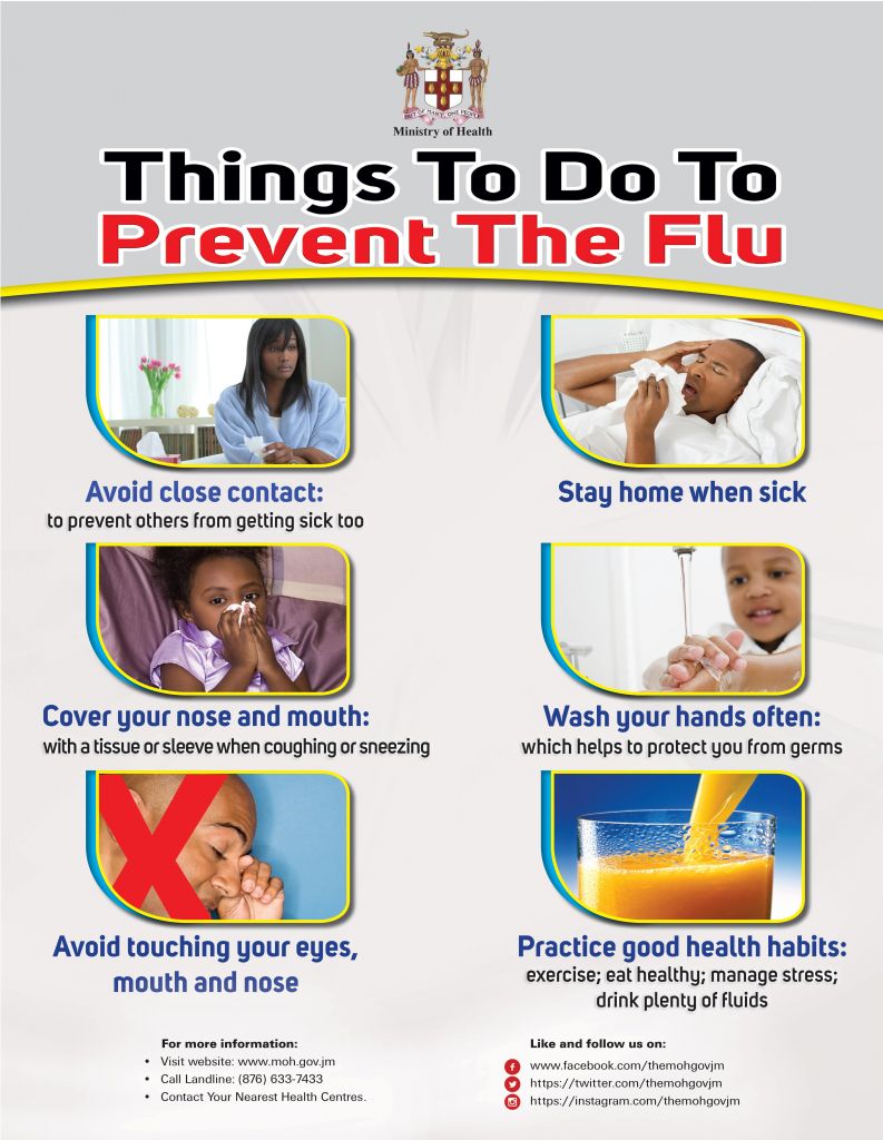 Flu Prevention Ministry Of Health And Wellness Jamaica 